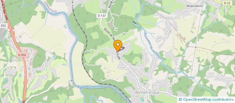 localisation de l'entreprise MONSIEUR GREGORY PAILLASSAR  VILLEFRANQUE