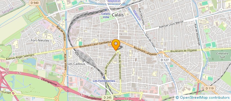 localisation de l'entreprise MONSIEUR GREGORY PAQUE  CALAIS