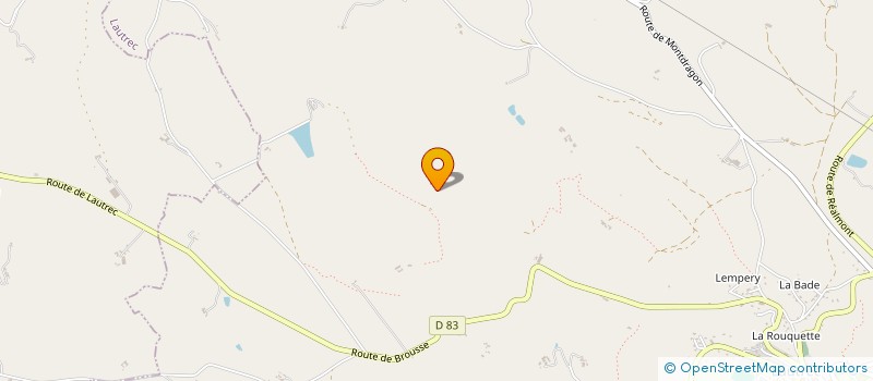 localisation de l'entreprise MONSIEUR GREGORY PASTRE  LAUTREC