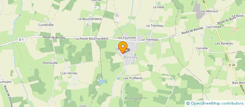 localisation de l'entreprise MONSIEUR GREGORY PAUGET  BOISSEY