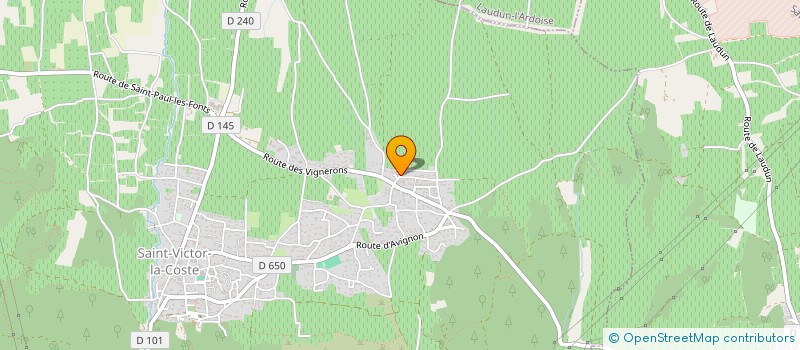 localisation de l'entreprise MONSIEUR GREGORY PAUL  SAINT-VICTOR-LA-COSTE