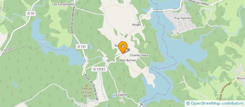 localisation de l'entreprise MONSIEUR GREGORY PELISSIER  SAINT-PARDOUX-LA-CROISILLE