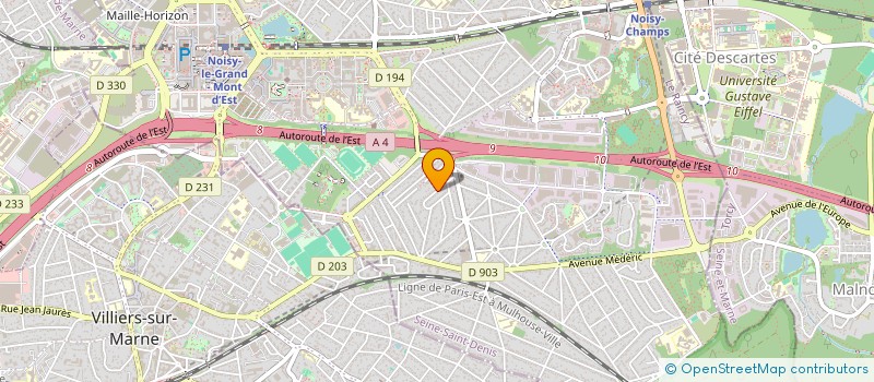 localisation de l'entreprise MONSIEUR GREGORY PEREZ  NOISY-LE-GRAND