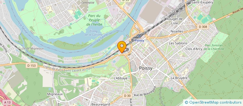 localisation de l'entreprise MONSIEUR GREGORY PERKINS  POISSY