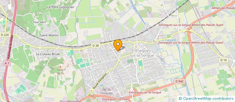 localisation de l'entreprise MONSIEUR GREGORY PERROT à ENTRAIGUES-SUR-LA-SORGUE