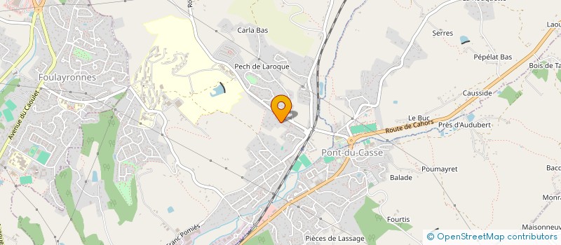 localisation de l'entreprise MONSIEUR GREGORY PINET  PONT DU CASSE
