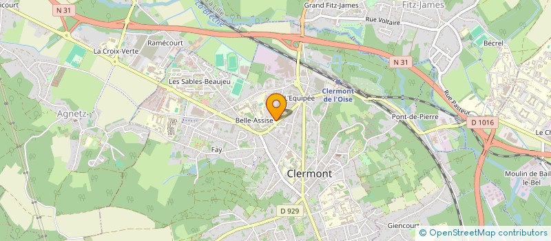 localisation de l'entreprise MONSIEUR GREGORY PINOTEAU à CLERMONT
