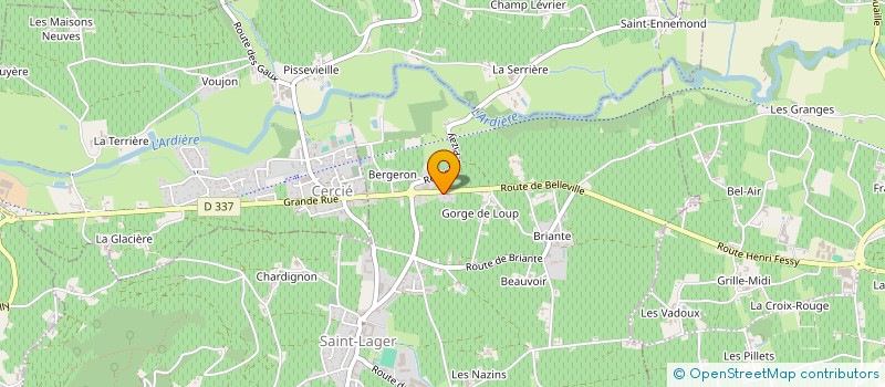 localisation de l'entreprise MONSIEUR GREGORY PIOT  SAINT-LAGER