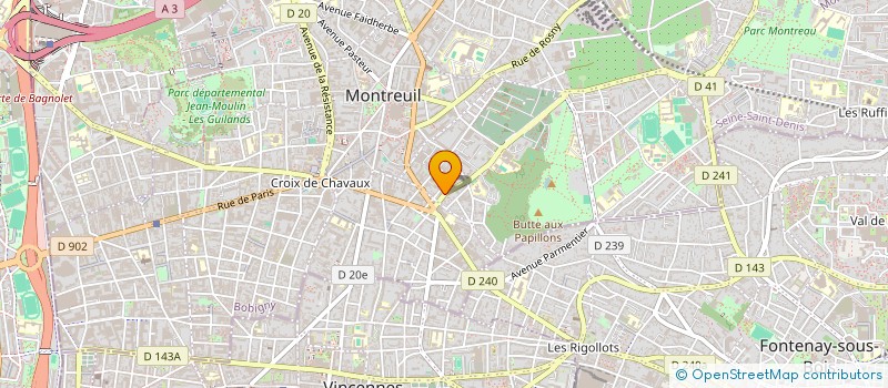 localisation de l'entreprise MONSIEUR GREGORY PLANCHETTE à MONTREUIL
