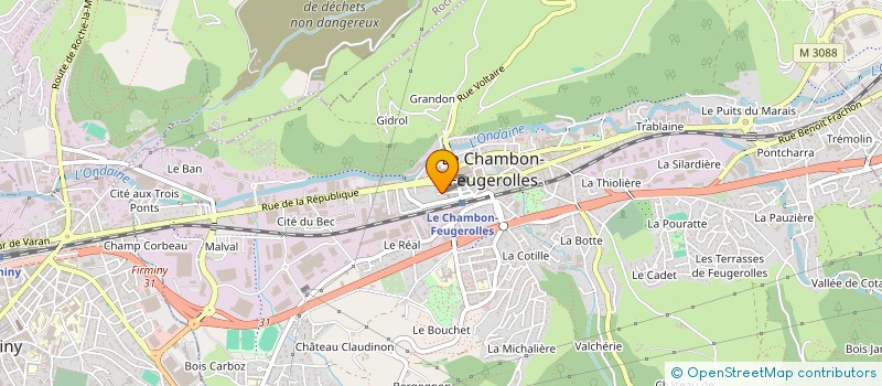localisation de l'entreprise MONSIEUR GREGORY POINAT à LE CHAMBON-FEUGEROLLES