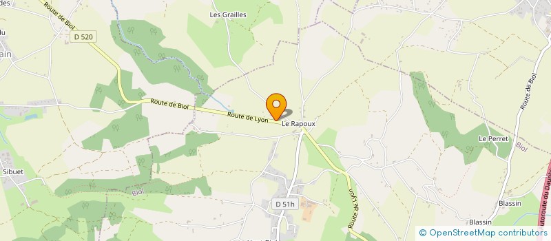 localisation de l'entreprise MONSIEUR GREGORY POMME  BIOL