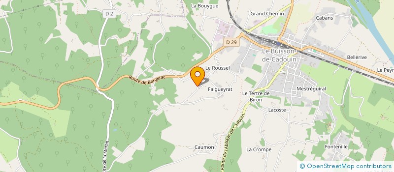 localisation de l'entreprise MONSIEUR GREGORY PORTAIS à LE BUISSON-DE-CADOUIN
