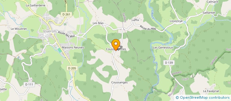 localisation de l'entreprise MONSIEUR GREGORY PORTENEUVE  SAUVESSANGES