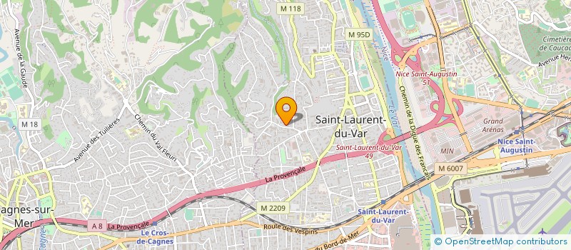 localisation de l'entreprise MONSIEUR GREGORY PRECUZZI à SAINT-LAURENT-DU-VAR