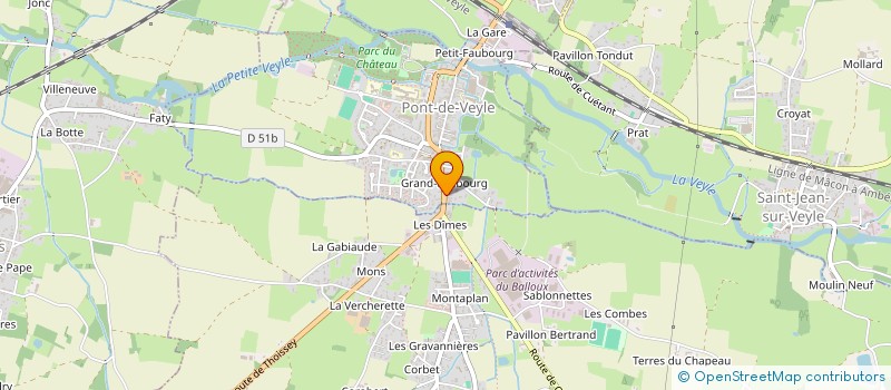 localisation de l'entreprise MONSIEUR GREGORY PRINCE  PONT-DE-VEYLE