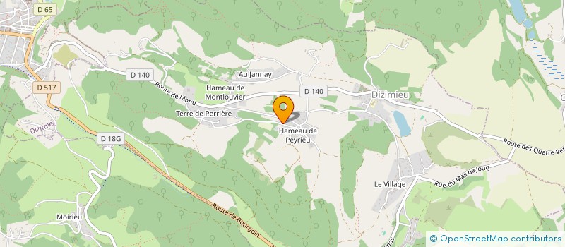 localisation de l'entreprise MONSIEUR GREGORY QUINONES  DIZIMIEU