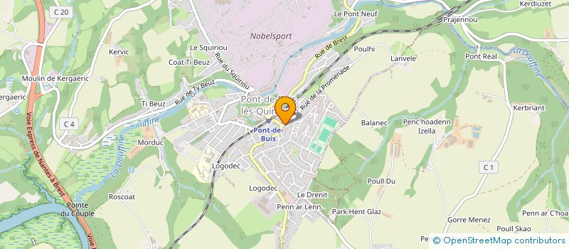 localisation de l'entreprise MONSIEUR GREGORY RANNOU  PONT-DE-BUIS-LES-QUIMERCH