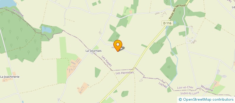 localisation de l'entreprise MONSIEUR GREGORY RAYNAUD  LES HAYES