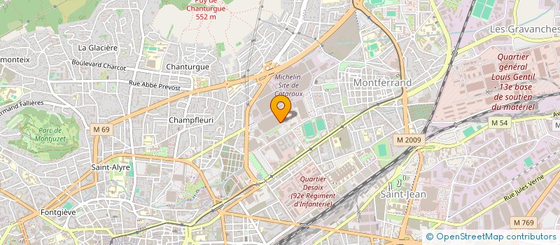 localisation de l'entreprise MONSIEUR GREGORY REBOUL  CLERMONT-FERRAND