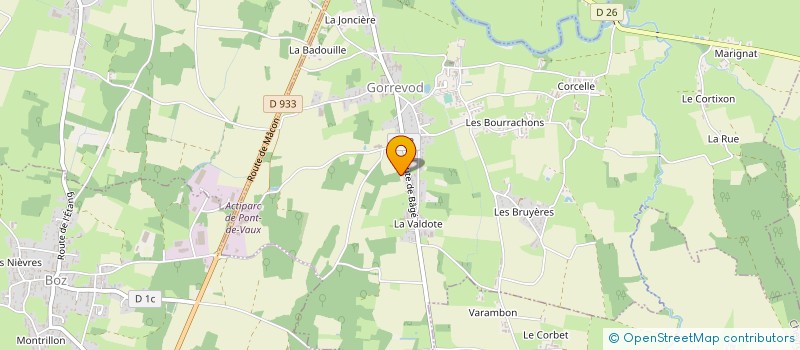 localisation de l'entreprise MONSIEUR GREGORY RENOUD-GRAPPIN à GORREVOD