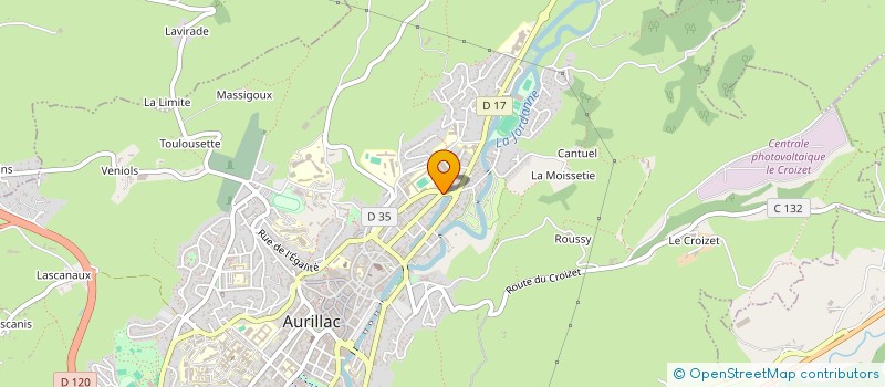 localisation de l'entreprise MONSIEUR GREGORY REYGADE à AURILLAC