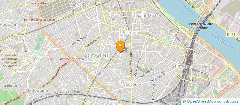 localisation de l'entreprise MONSIEUR GREGORY RIBOULET  BORDEAUX