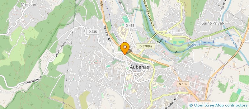 localisation de l'entreprise MONSIEUR GREGORY RIOU à AUBENAS