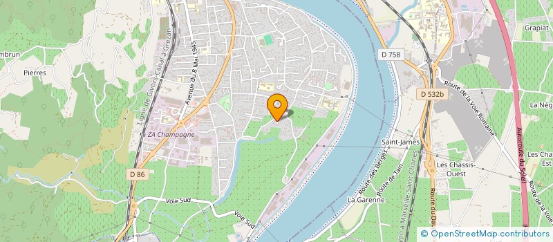 localisation de l'entreprise MONSIEUR GREGORY RISSOAN à TOURNON SUR RHONE