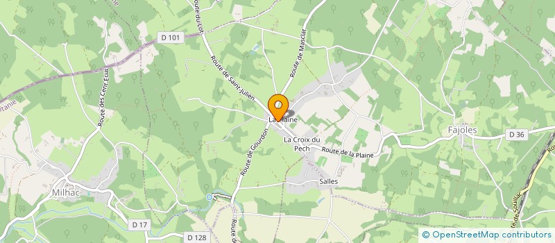 localisation de l'entreprise MONSIEUR GREGORY ROBERT  FAJOLES