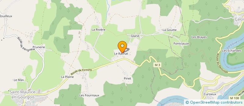 localisation de l'entreprise MONSIEUR GREGORY ROCHE  SAINT-MAURICE-EN-GOURGOIS