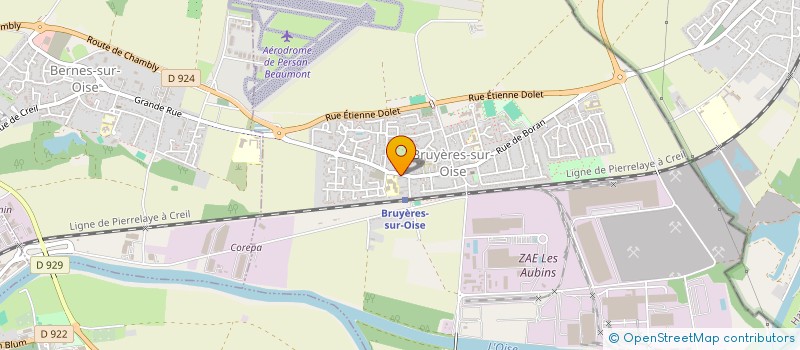 localisation de l'entreprise MONSIEUR GREGORY RODER  BRUYERES-SUR-OISE