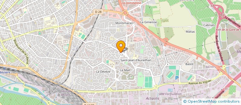 localisation de l'entreprise MONSIEUR GREGORY RODRIGUEZ  BEZIERS