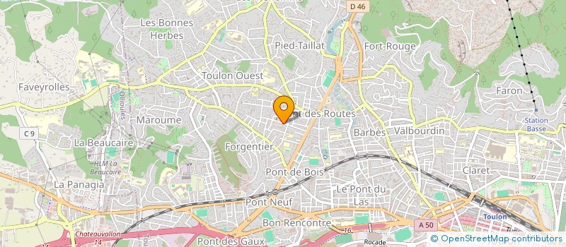 localisation de l'entreprise MONSIEUR GREGORY ROMAN  TOULON