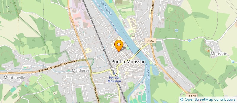 localisation de l'entreprise MONSIEUR GREGORY RONDELOT  PONT A MOUSSON