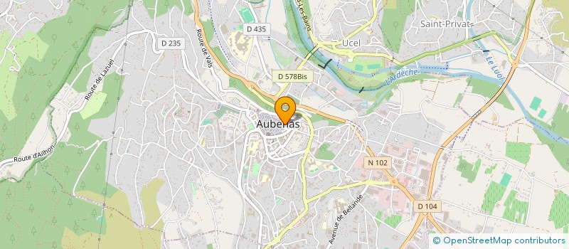 localisation de l'entreprise MONSIEUR GREGORY ROUVEYROL  AUBENAS