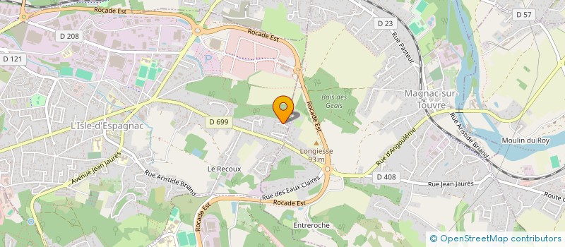 localisation de l'entreprise MONSIEUR GREGORY ROUX  L'ISLE-D'ESPAGNAC