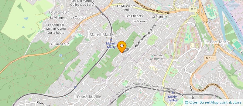 localisation de l'entreprise MONSIEUR GREGORY ROY  MAREIL-MARLY