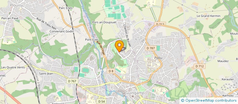 localisation de l'entreprise MONSIEUR GREGORY SAINT-MARTIN à GUINGAMP