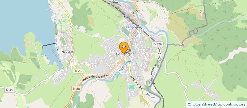 localisation de l'entreprise MONSIEUR GREGORY SANCHEZ  LANGOGNE