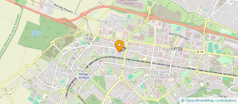 localisation de l'entreprise MONSIEUR GREGORY SATURNE  CERGY