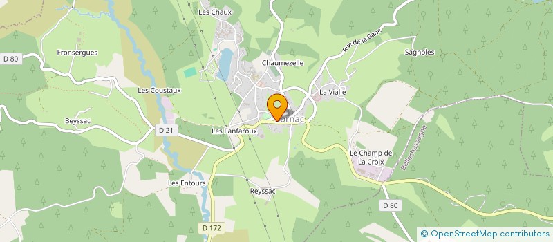 localisation de l'entreprise MONSIEUR GREGORY SAUVIAT  SORNAC