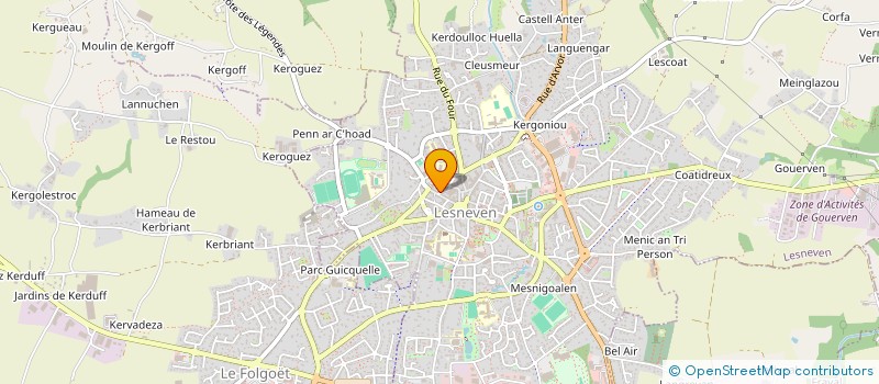 localisation de l'entreprise MONSIEUR GREGORY SCOUR  LESNEVEN