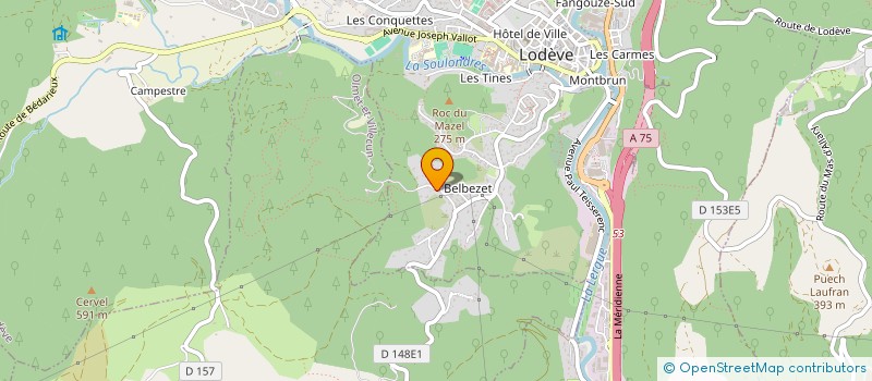 localisation de l'entreprise MONSIEUR GREGORY SEGUY  LODEVE