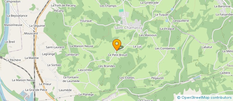 localisation de l'entreprise MONSIEUR GREGORY SERVOLLE  SAINT-CHAMASSY