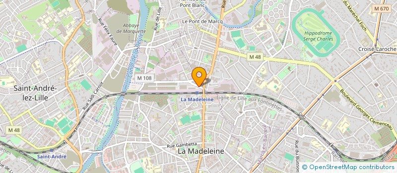 localisation de l'entreprise MONSIEUR GREGORY SOUIA à LA MADELEINE