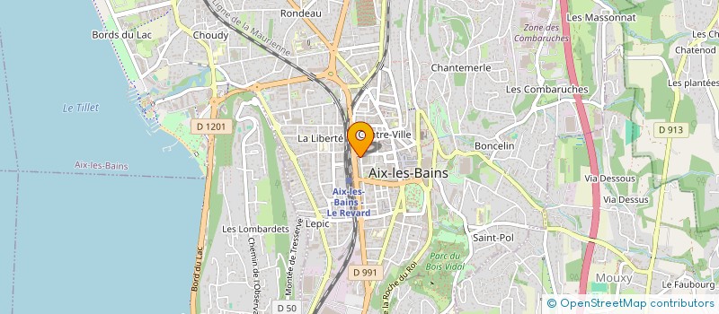 localisation de l'entreprise MONSIEUR GREGORY STEINER  AIX-LES-BAINS