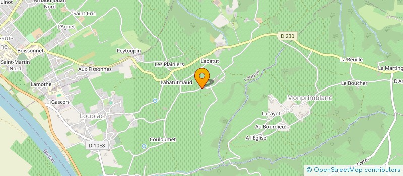 localisation de l'entreprise MONSIEUR GREGORY TENDEIRO  LOUPIAC