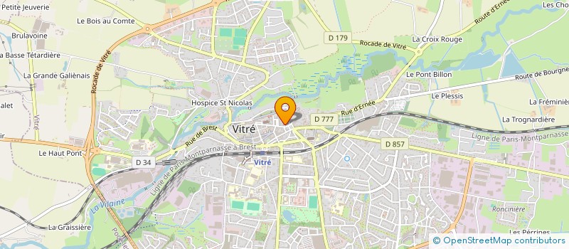 localisation de l'entreprise MONSIEUR GREGORY TESSIER  VITRE