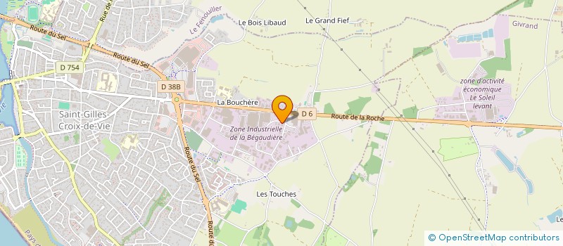 localisation de l'entreprise MONSIEUR GREGORY THERIEZ à SAINT-GILLES-CROIX-DE-VIE