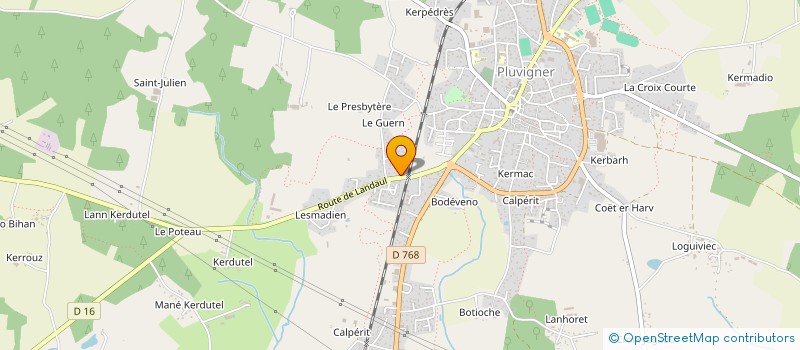 localisation de l'entreprise MONSIEUR GREGORY THIEBAUX  PLUVIGNER